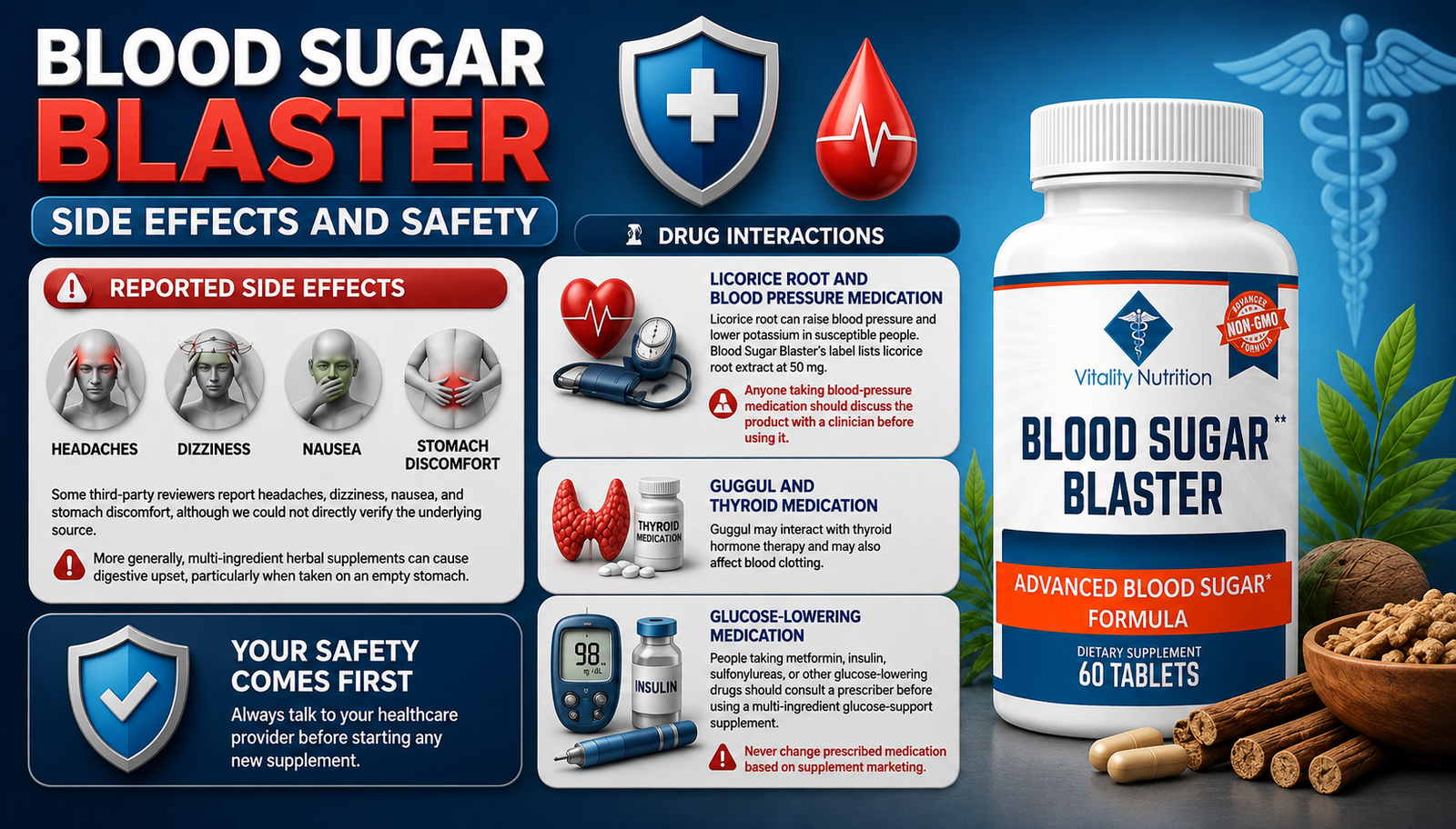 Blood Sugar Blaster Side Effects and Safety