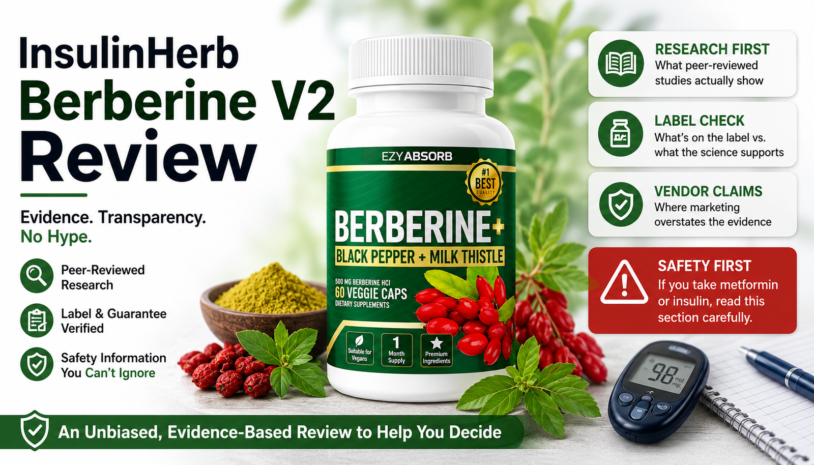 InsulinHerb Berberine V2 Review: Is It Legit, Safe, and Worth Buying?