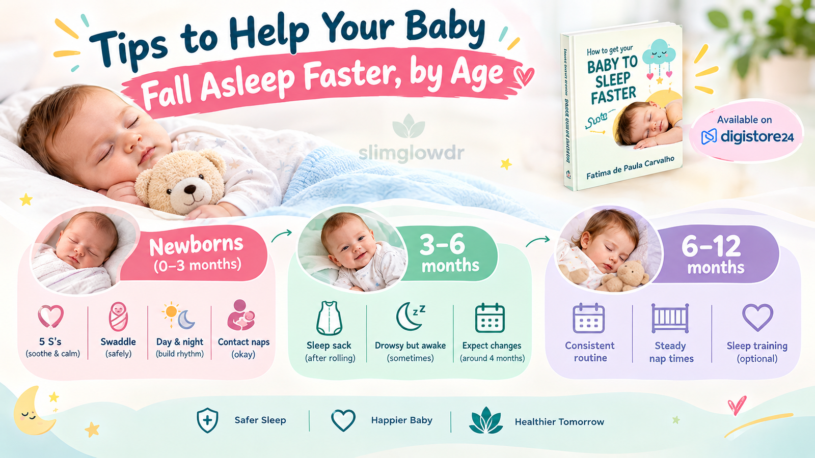 Tips to Help Your Baby Fall Asleep Faster, by Age
